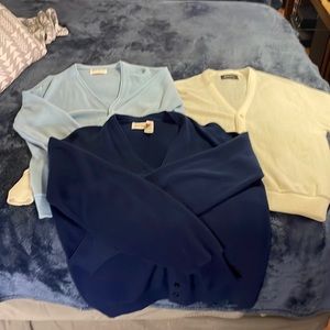 Vintage 1980s Men’s jantzen button up sweater